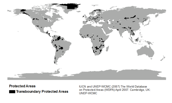 Transboundary Protected Areas Worldwide (2007)